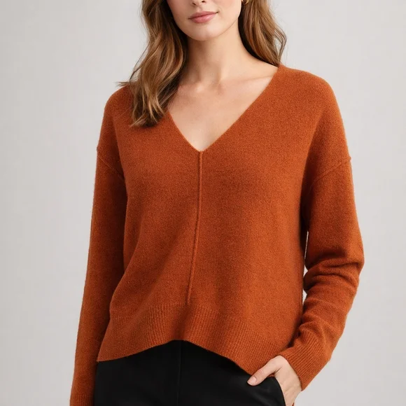 ๐ Wilfred Free Rust Knit Sweater โ Size 2XS - Picture 2 of 9